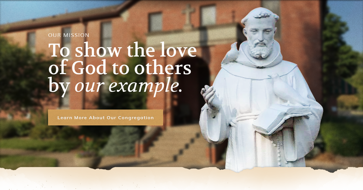 Home page banner for Franciscan Brother in Springfield, Illinois